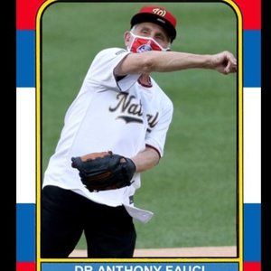 2020 Dr. Anthony Fauci Opening Day Card 1000 made